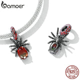 925 Silver Glass Spider Pendant for Bracelet Bangle