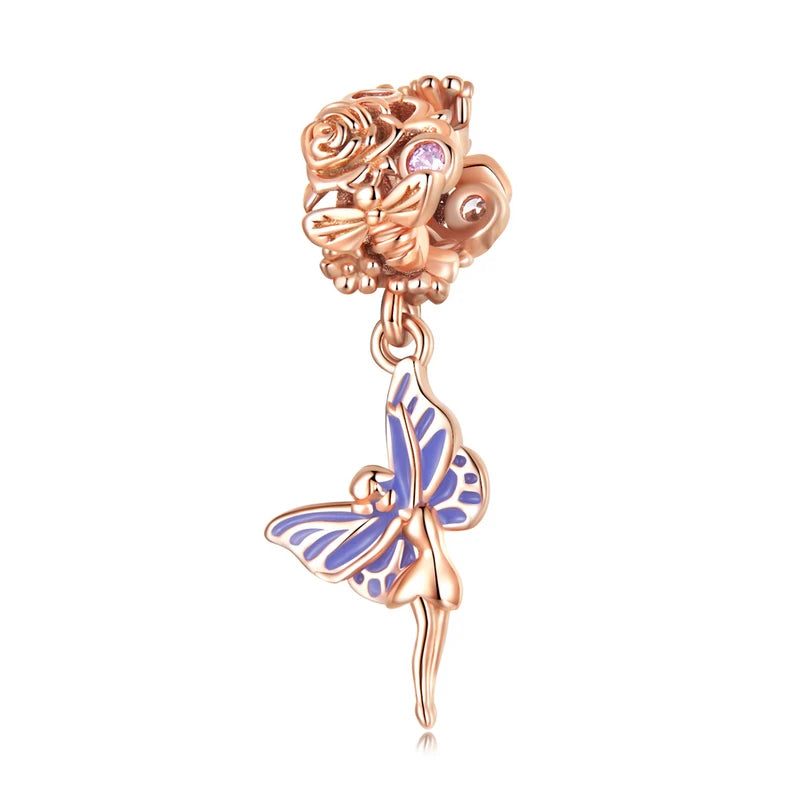 925 Sterling Silver Wish Fairy Pendant for DIY Bracelet & Bangle