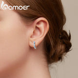 925 Silver Dainty Stone Earrings Wedding Gift