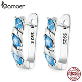 925 Silver Dainty Stone Earrings Wedding Gift
