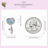 925 Silver Hearted-Balloon & Koala Pendant for DIY Bracelet & Bangle