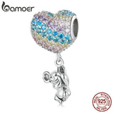 925 Silver Hearted-Balloon & Koala Pendant for DIY Bracelet & Bangle