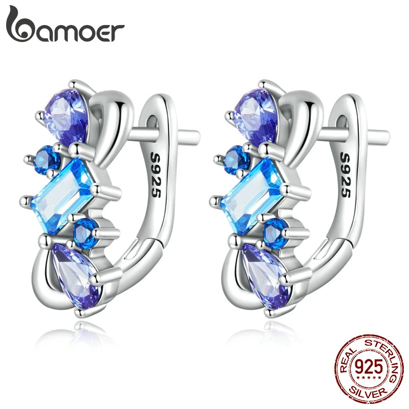 925 Silver Multi-shaped Zircons Ear Clip for Women Fine Jewelry