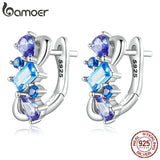 925 Silver Multi-shaped Zircons Ear Clip for Women Fine Jewelry