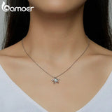 925 Silver Opal Star Pendant Necklace Silver Chain Necklace for Women