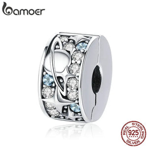 925 Silver Universe Clip Charm Fits Bracelet Necklace DIY Jewelry SCC985