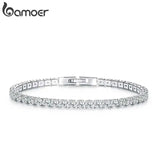 Platinum Tennis Bracelet Women Birthday Gift Jewelry YIB051