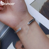 Rhomboid Pattern Cuff Bracelet Opening Bracelet for Women Birthday Jewelry