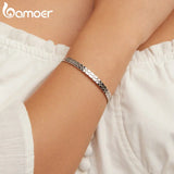 Rhomboid Pattern Cuff Bracelet Opening Bracelet for Women Birthday Jewelry