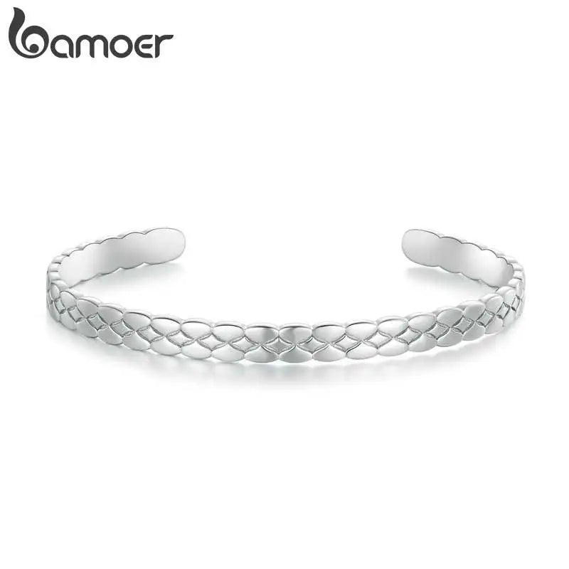 Rhomboid Pattern Cuff Bracelet Opening Bracelet for Women Birthday Jewelry