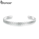 Rhomboid Pattern Cuff Bracelet Opening Bracelet for Women Birthday Jewelry