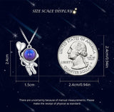 925 Silver Aerospace Necklace Star Astronaut Pendant Jewelry Gift