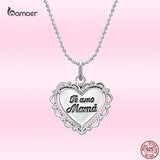 925 Silver Lace Heart Pendant Necklace for Women - Thanksgiving Gift