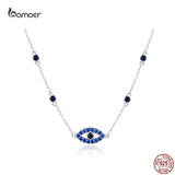 Sterling Silver Devil's Eye Zircon Pendant Necklace