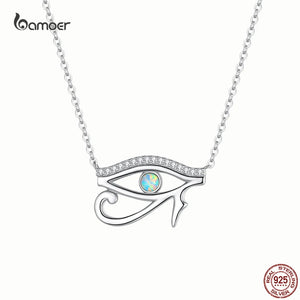Eye of Horus Necklace 925 Sterling Silver Guardian Love Pendant