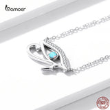 Eye of Horus Necklace 925 Sterling Silver Guardian Love Pendant