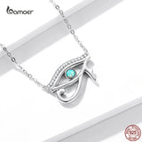 Eye of Horus Necklace 925 Sterling Silver Guardian Love Pendant