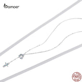 925 Silver Love Cross Necklace for Women
