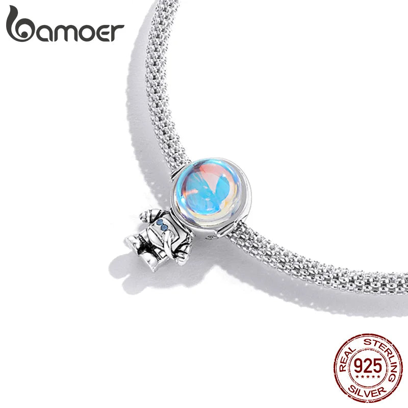Astronaut Charms 925 Sterling Silver Pendant for Bracelet