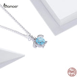 Turtle Necklace 925 Sterling Silver Animal Pendant Fine Jewelry