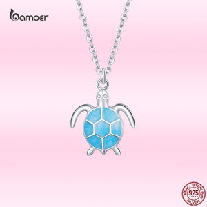 Turtle Necklace 925 Sterling Silver Animal Pendant Fine Jewelry
