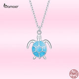 Turtle Necklace 925 Sterling Silver Animal Pendant Fine Jewelry