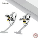 Mini Bee Stud Earrings 925 Sterling Silver Animal Insect Ear Studs