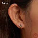Mini Bee Stud Earrings 925 Sterling Silver Animal Insect Ear Studs