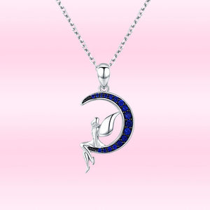 Moon Fairy Necklace 925 Sterling Silver Anniversary Jewelry
