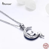 Moon Fairy Necklace 925 Sterling Silver Anniversary Jewelry