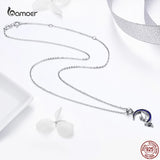 Moon Fairy Necklace 925 Sterling Silver Anniversary Jewelry