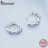 925 Silver Sea-blue Spinel Ear Clips Zirconuim Ear Buckles
