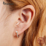 925 Silver Pearl Shell Bead Earrings for Women Wedding Jewelry