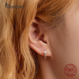 925 Silver Pearl Shell Bead Earrings for Women Wedding Jewelry