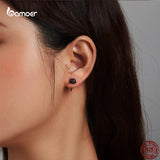 Cat Ear Studs 925 Sterling Silver Animal Panda Piercing Earrings for Women