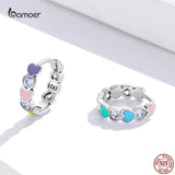 Colorful Paws Earrings 925 Sterling Silver Wedding Jewelry