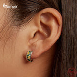 925 Silver Lemon & Leaf Earrings for Women Party Wedding