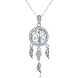 925 Silver Flower Fairy Pendant Chain Necklace Women Birthday Gift Jewelry
