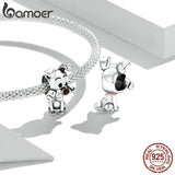 925 Silver Dog Charms for Bracelet DIY Jewelry Gift