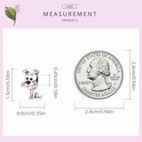 925 Silver Dog Charms for Bracelet DIY Jewelry Gift