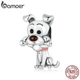 925 Silver Dog Charms for Bracelet DIY Jewelry Gift