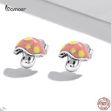 925 Silver Mushroom Stud Earrings for Women