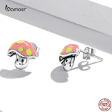 925 Silver Mushroom Stud Earrings for Women