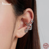 925 Silver Butterfly Vine Mono-Ear Clip for Women