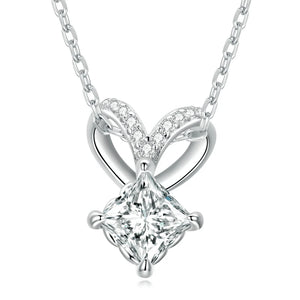 925 Silver CZ Necklace Women's Jewelry Wedding Gift