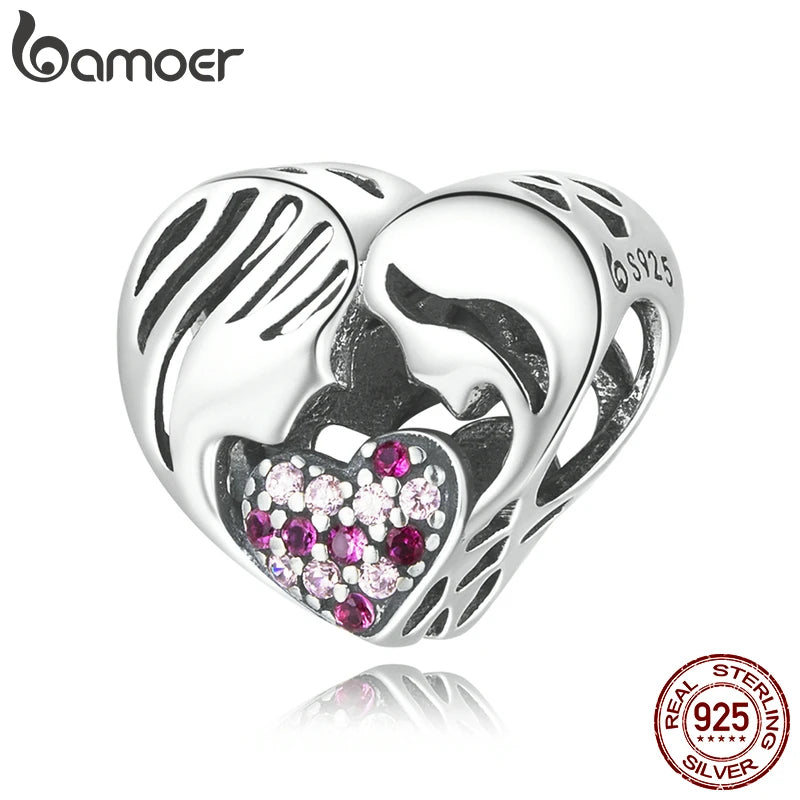 925 Silver Mom & Daughter Love Charms for Bracelet
