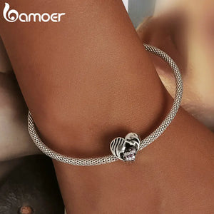 925 Silver Mom & Daughter Love Charms for Bracelet