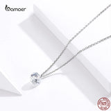 925 Silver Zircon Pendant Necklace for Women Anniversary Birthday