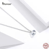 925 Silver Zircon Pendant Necklace for Women Anniversary Birthday