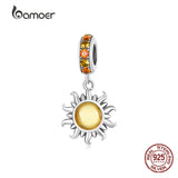 925 Silver Sun Pendant Charms for Women DIY Jewelry